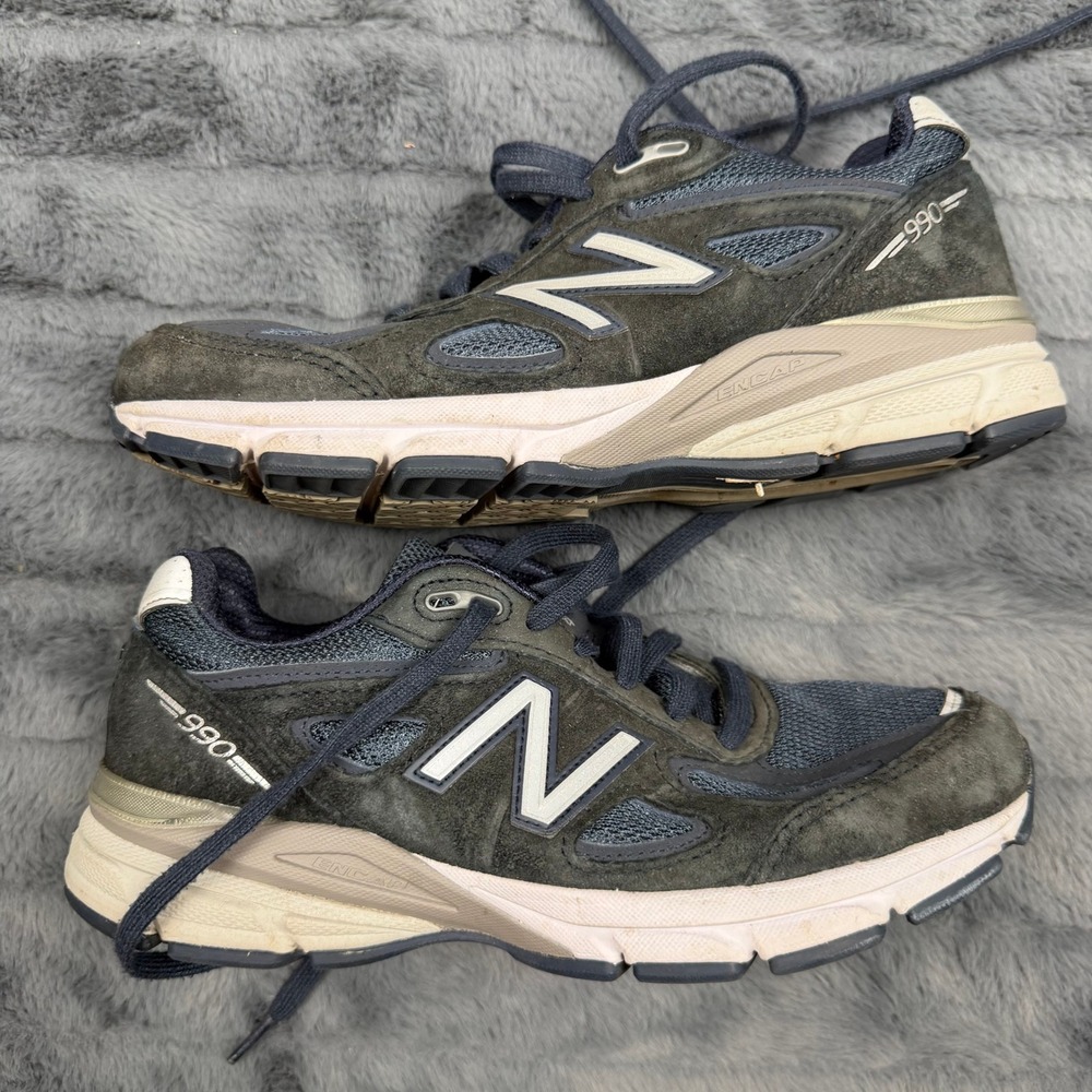 New Balance 990v4 Made in USA Navy Blue Grey U990NV4 Mens 5 Womens 6.5